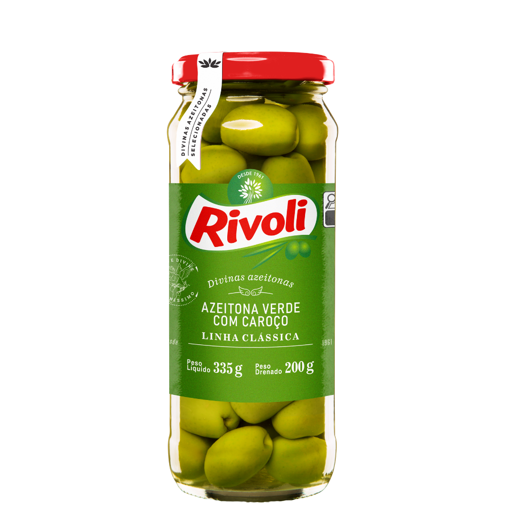 Azeitona verde Rivolli 200g